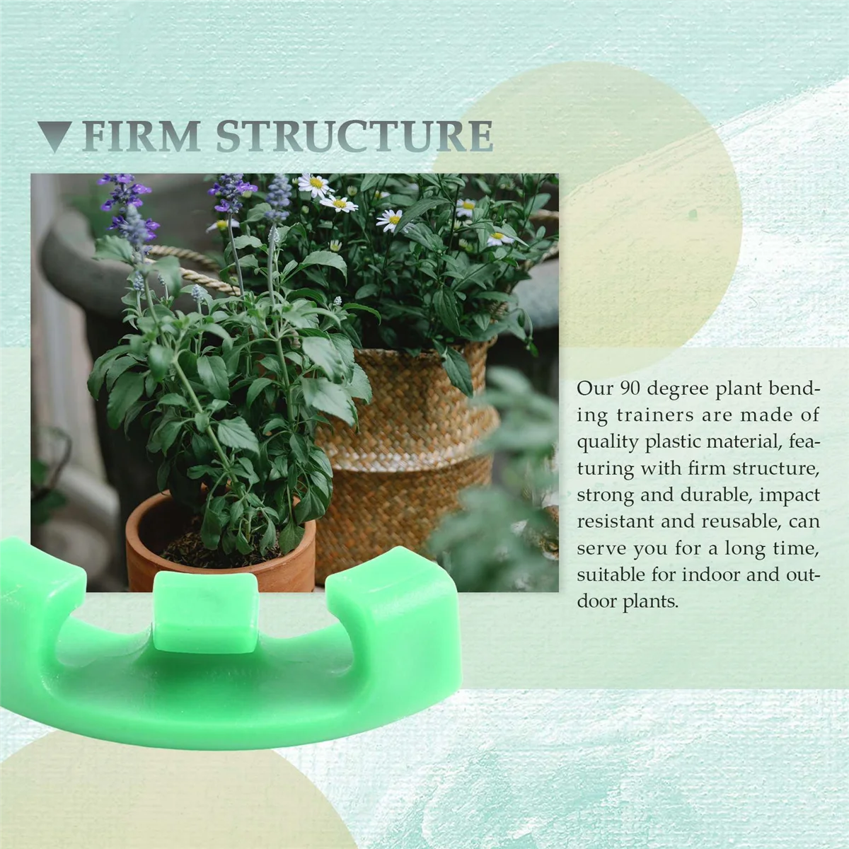 A39U 36 Pcs 90 Degree Plant Trainer for Low Stress Training Bending Clips LST Clips for Plant Trellis Growth Kits