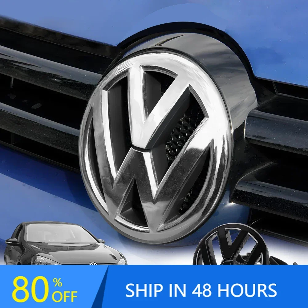 

2026 Hot For VW VOLKSWAGEN 1pcs/set Car Original Replace Front Grill Badge Trunk Lid Logo Decor Accessory For Volkswagen VW GOLF