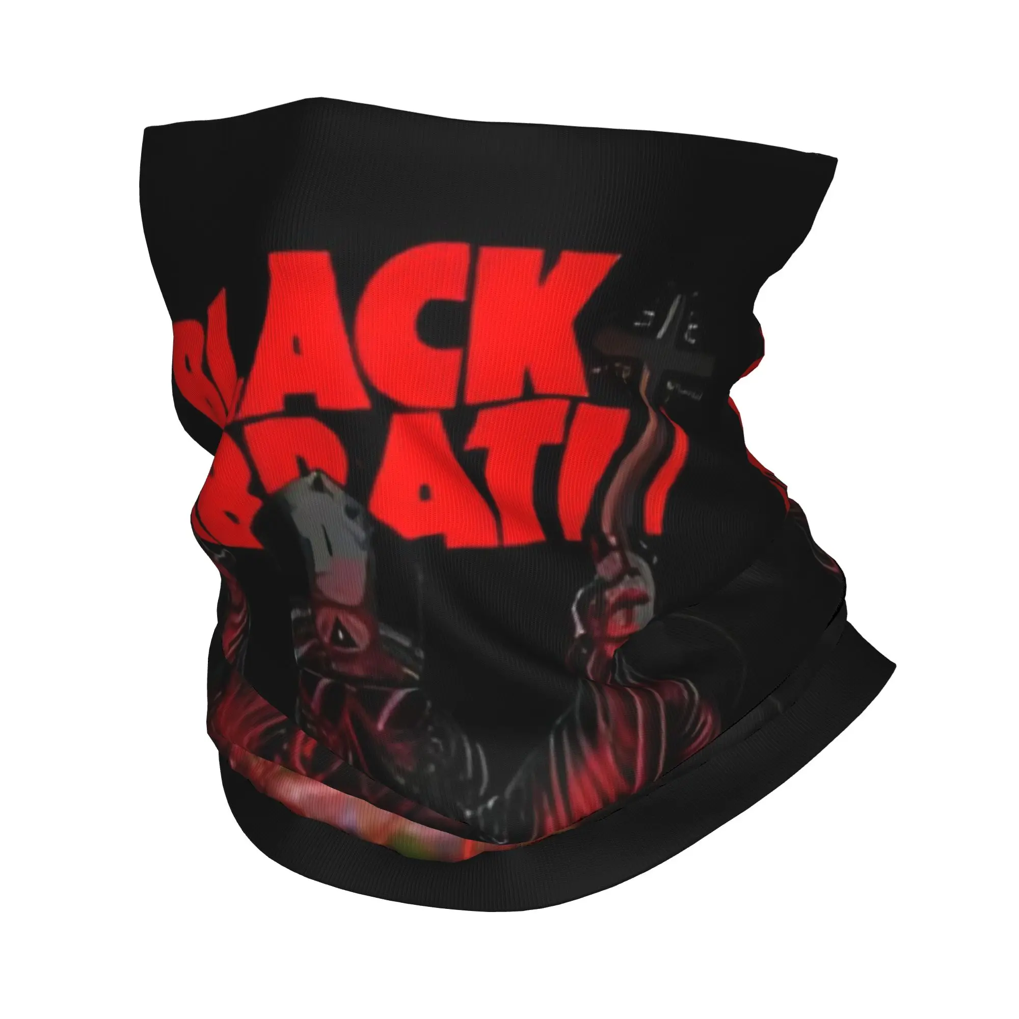 S-Sabbathed Heavy Metal Bandana Winter Neck Warmer Women Windproof Wrap Face Scarf for Hiking Rock Metal Music Gaiter Headband