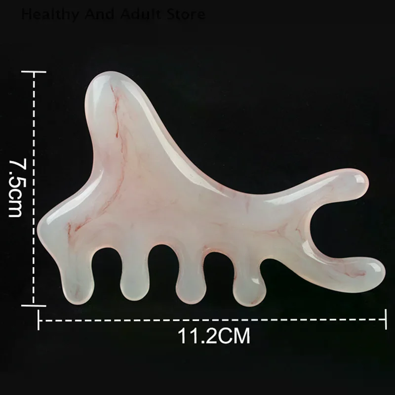 

Массажная расческа для головы, глаз и кожи головы 4-в-1 из сандалового дерева для проработки меридианов, массажа головы, тела, плеч и шеи