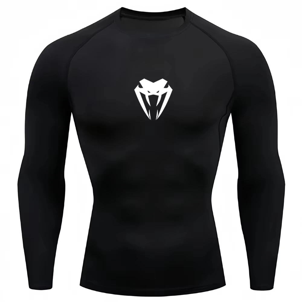 Men's compression sports shirt, running training sports shirt, quick-drying elastic sports T-shirt