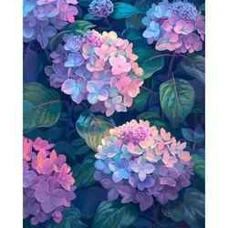 GATYZTORY Modern Paint By Numbers Handmade Coloring By Numbers Ball Flower Painting Numbers Home Decor Paintings On Number