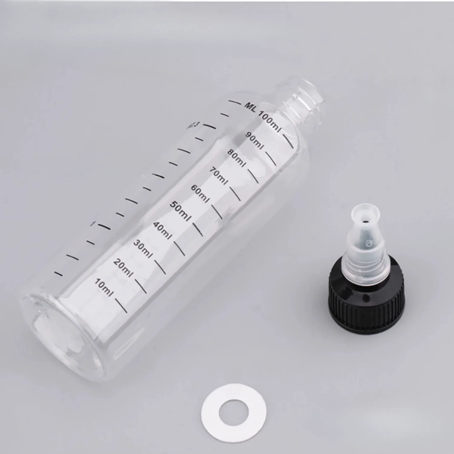 Compte-Gouttes en Plastique l'horloge de 30ml/60ml/100ml/120ml/250ml, Capuchon Supérieur à Torsades, Encre Pigmentée de Tatouage, 1 Pièce