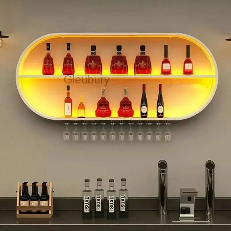 

Holder Storage Wine Rack Minimalist Cabinet Display Wall Wine Rack Modern Shelf Fancy Botellero De Vino Home Bar Furniture