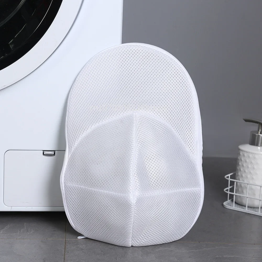 1PC Hat Wash Protector Baseball Cap Cleaner Laundry Bag Wash Hat Bag washing machine mesh bag