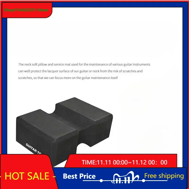 

Universal Guitar Neck Rest Cushion - Soft Support Stand for Electric/Acoustic/Classical Guitar Maintenance & Repair
