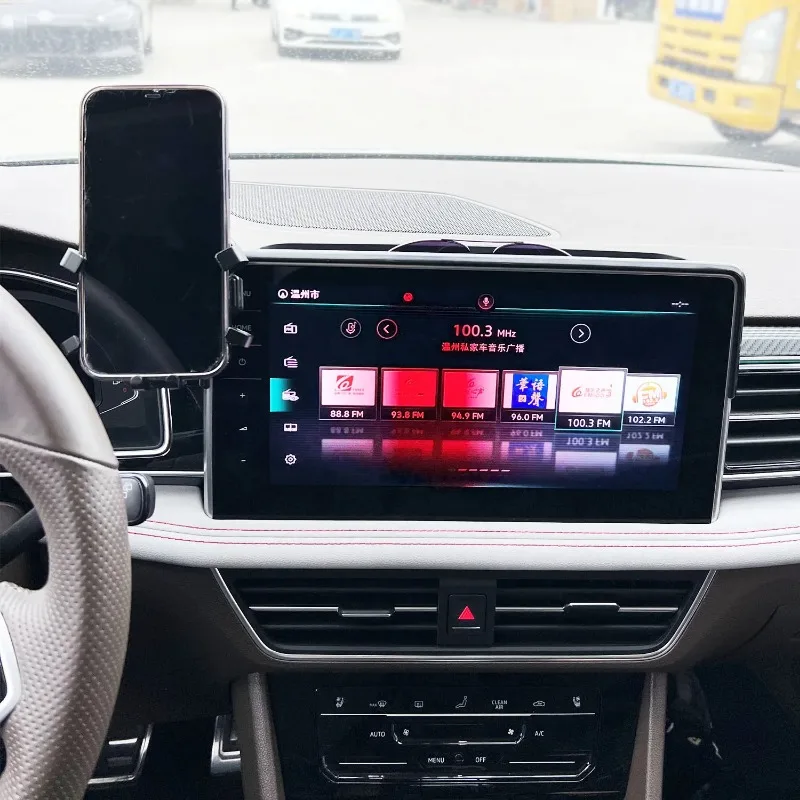 

Car Phone Holder Screen Panel Fixed Base For Volkswagen VW Tayron 2023 2024 15W Wireless Charging Phone Holder Car Accessories