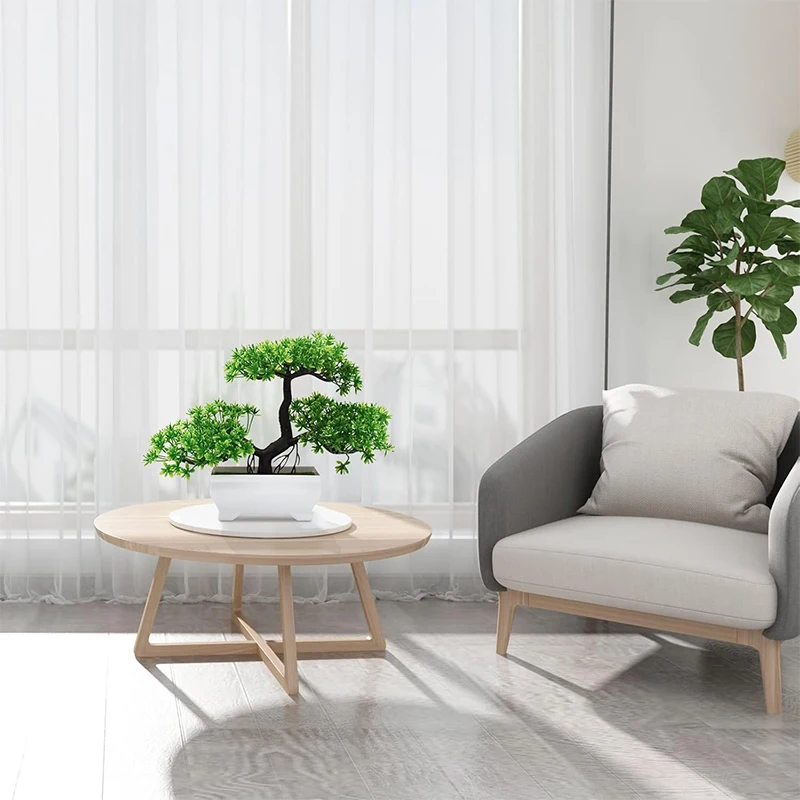 Künstliche Bonsai-Kunststoff-Bionic-Fake-Pflanze für Zuhause, Zimmer, Innenbereich, Büro, Dekoration, Garten, Außendekoration, Schreibtisch, Badezimmer, grüner Baum – Detail 6