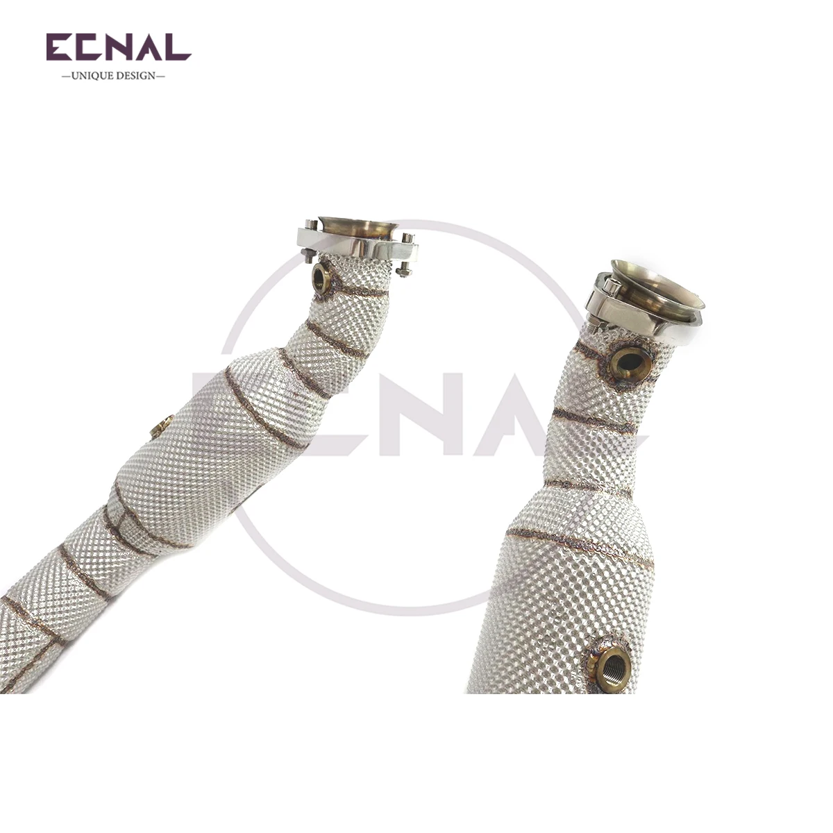 

Ecnal Exhaust for 2012-2015 Benz AMG W218 CLS63 5.5T SS304 Straight-through Sports Insulate Against Heat Exhaust Downpipe