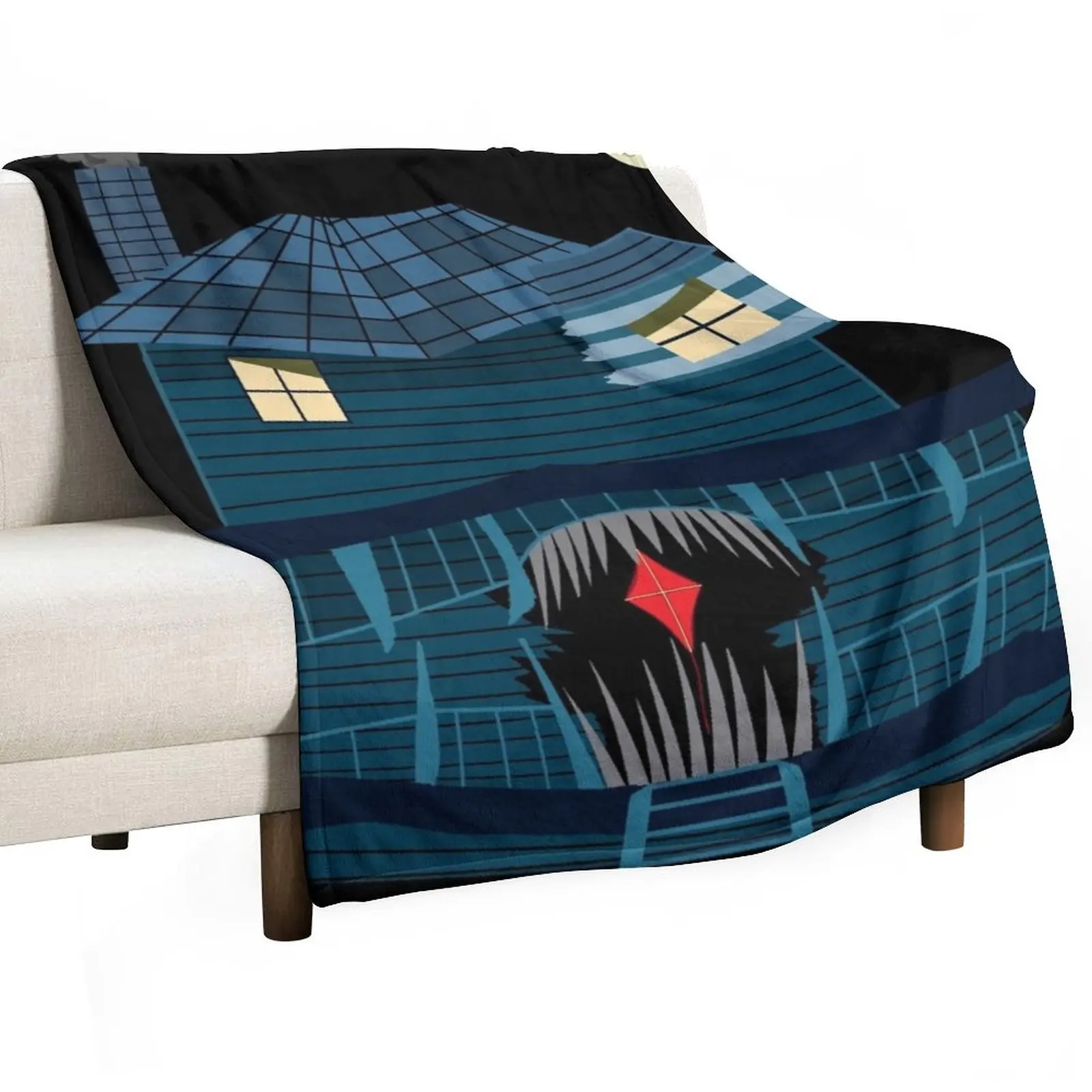 

monster house at night Throw Blanket Luxury St Warm Thermals For Travel Blankets