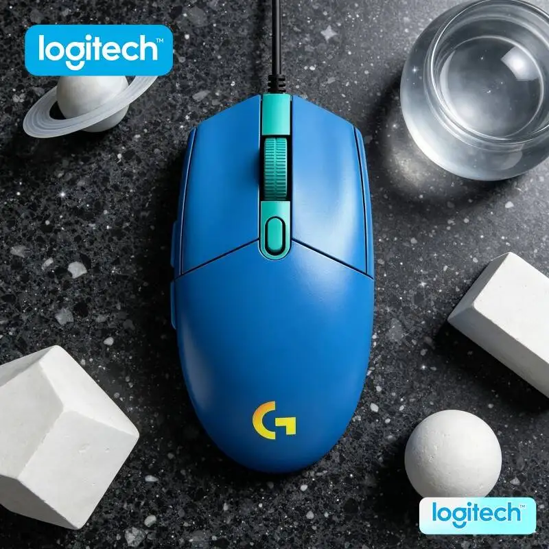 

Logitech G203 Gaming Mouse 8000 DPI RGB Backlight 6 Buttons On-Board Memory 2-Year Warranty Multi-Device Accurate