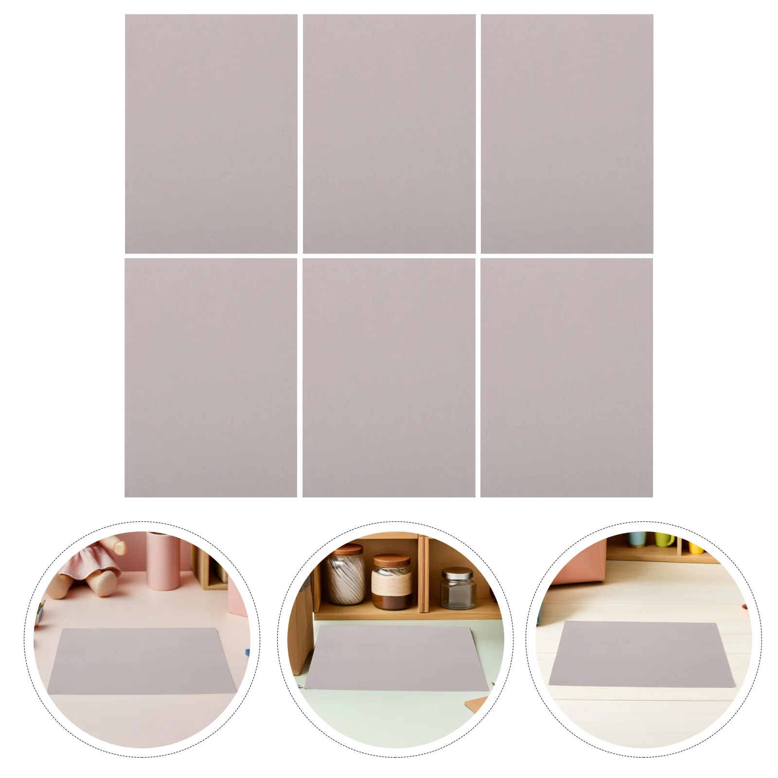 

6pcs Cat Face Mask Material Self Adhesive Felt Sheets For Diy Craft Soft Fabric For Party Festival Decor - Head Art Craft