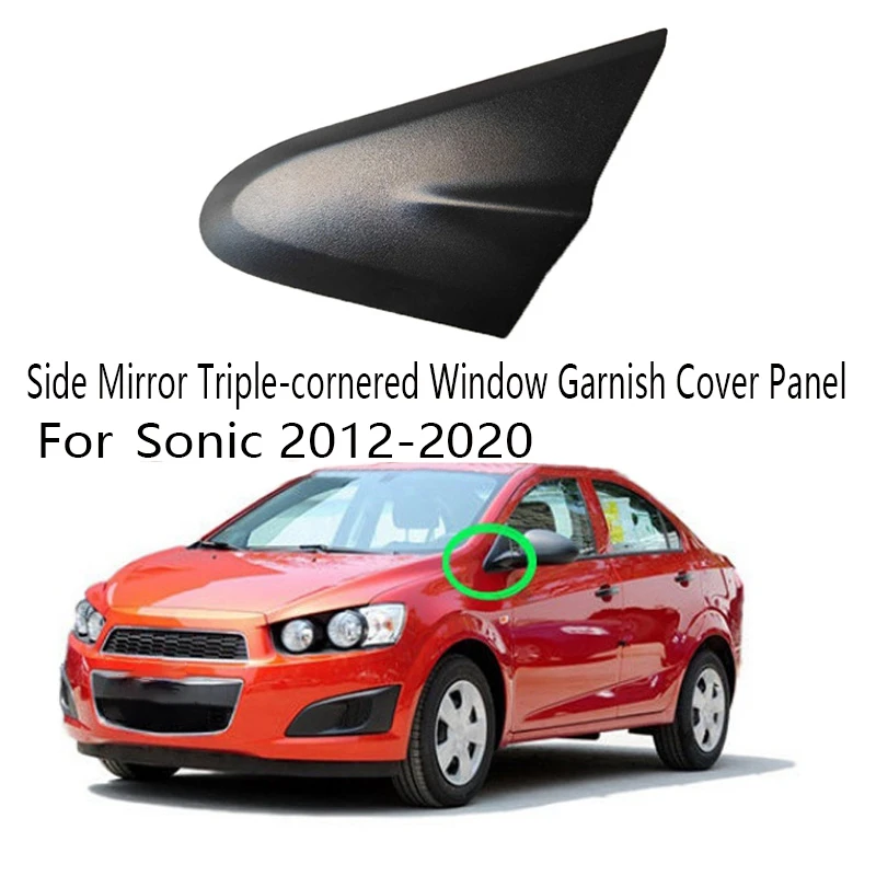 2Pcs Car Triple-Cornered Window Garnish Cover Panel For Chevrolet Sonic 2012-2020