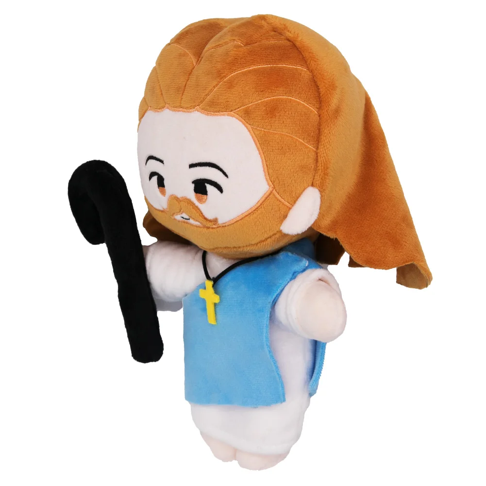 Déguisement de Jésus en peluche pour la famille, figurine de cosplay mignonne, accessoires de mascotte, décor de fête Kiev illage de paupières, cadeaux d'anniversaire, 26 cm, 50cm