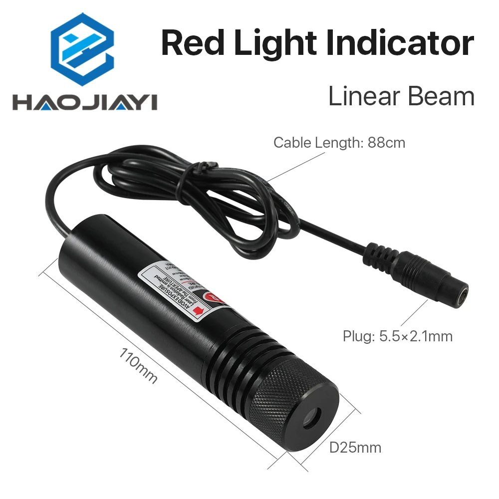 650nm Red Light Indicator Linear Beam 25*110mm & 12*40mm 5V Adjustable Laser Beam Module for Stone Cutting Machine