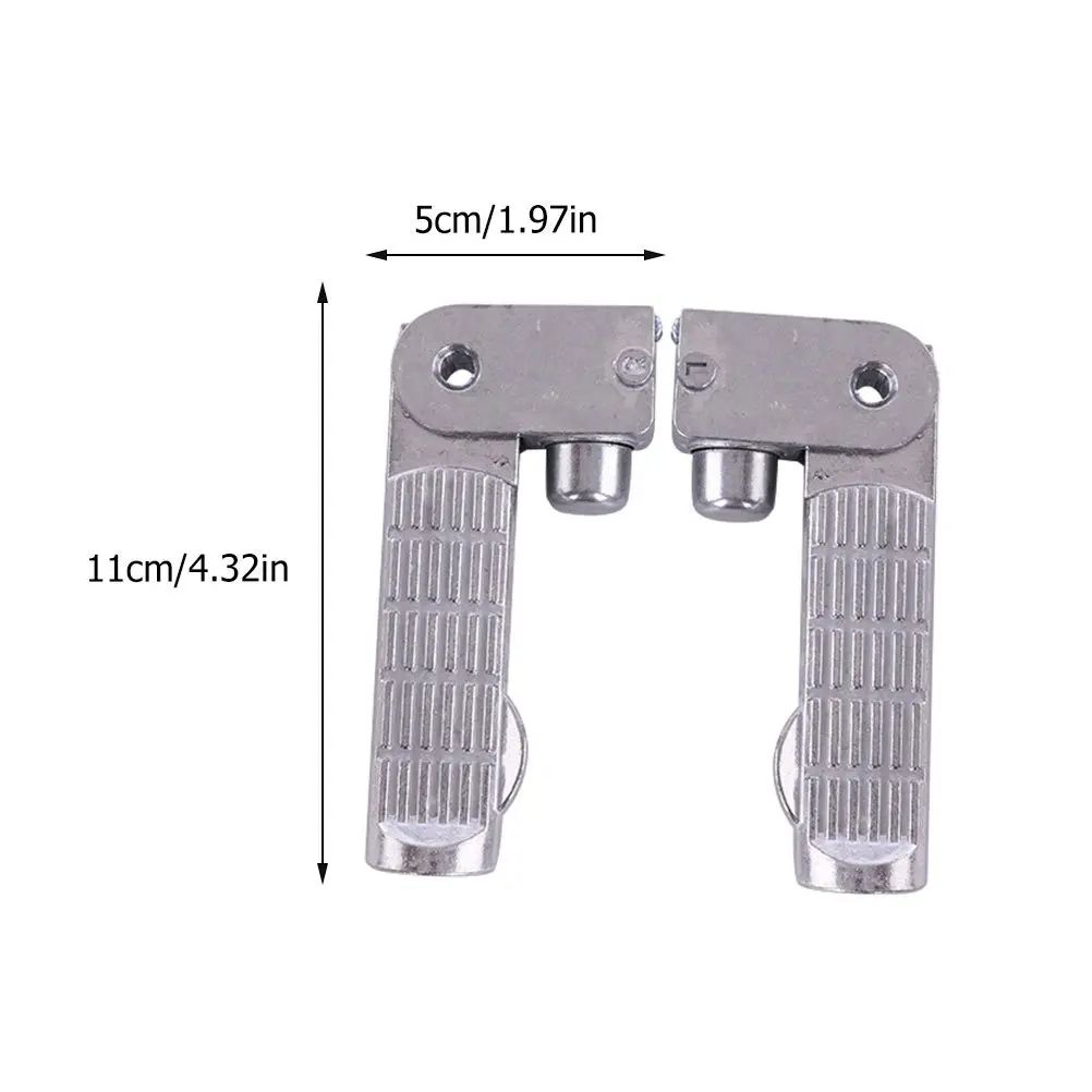 1 paio di pedane in lega di alluminio per pedali di veicoli elettrici, sostituzione durevole con grande area passo-passo, trasferimento di potenza stabile