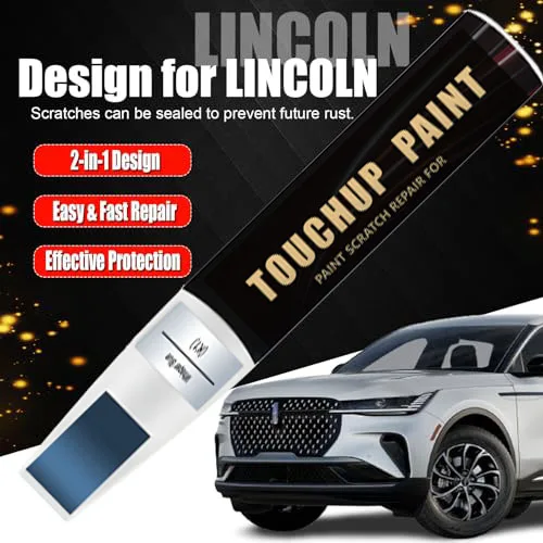 Car Touch Up Paint(Whisper Blue(K1)) for LINCOLN Car Paint Scratch Repair Kit, Quick & Easy Solution to Repair