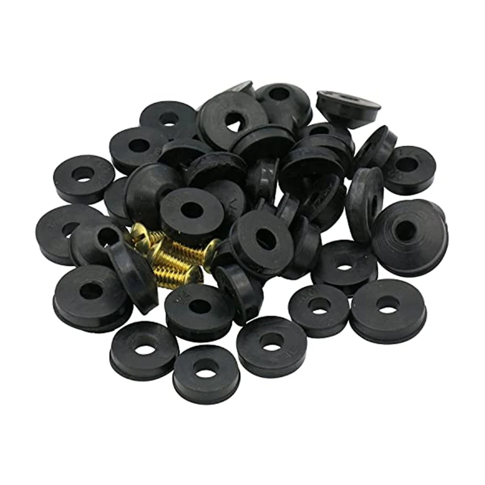 

58PC Rubber Washer Kit for Faucet Stem Sealing and Leak Control in Domestic Kitchen and Bathroom Installations