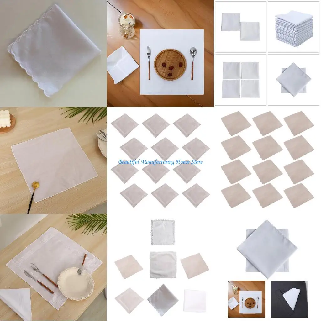 E56A منشفة جيب منديل قطن عالية الامتصاص للاستخدام في صالة الألعاب الرياضية والسفر والمكتب