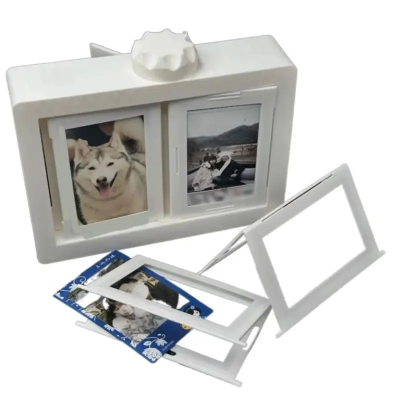 ABSF Rotating Page-Turning Ornaments Protective Easy To Install Photo Album Multi-Purpose Photocard Holder