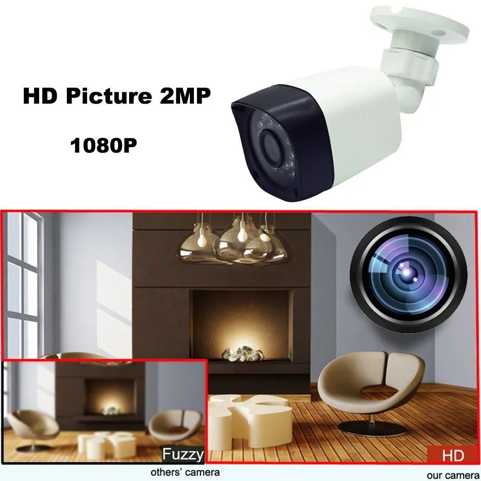 IP wire Camera Monitoring Iineate Monitoring Security Camera Waterproof 1080P Video AHD Home Outdoor Security Monitoring Camera