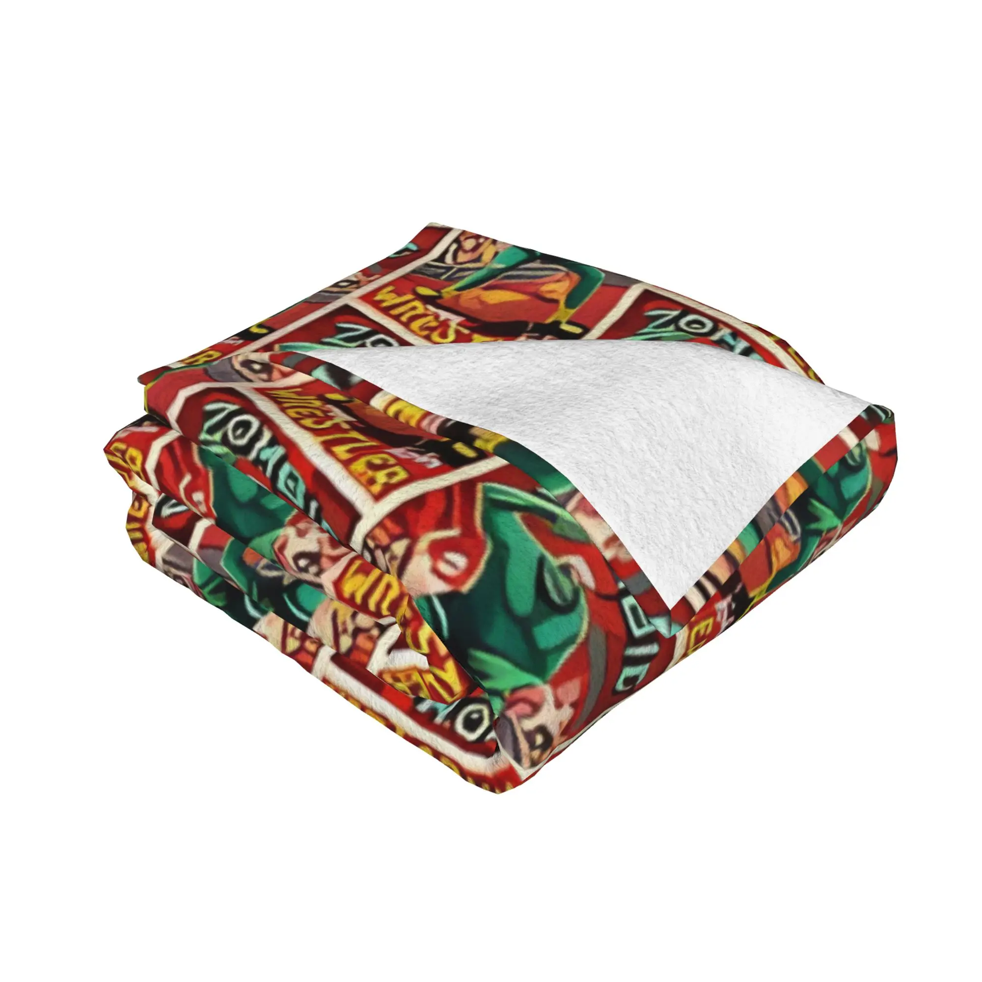 1PC Zombie Wrestler Luchador home room decorations Winter Blankets for Adults Bedding Home Interior Sofa Knee