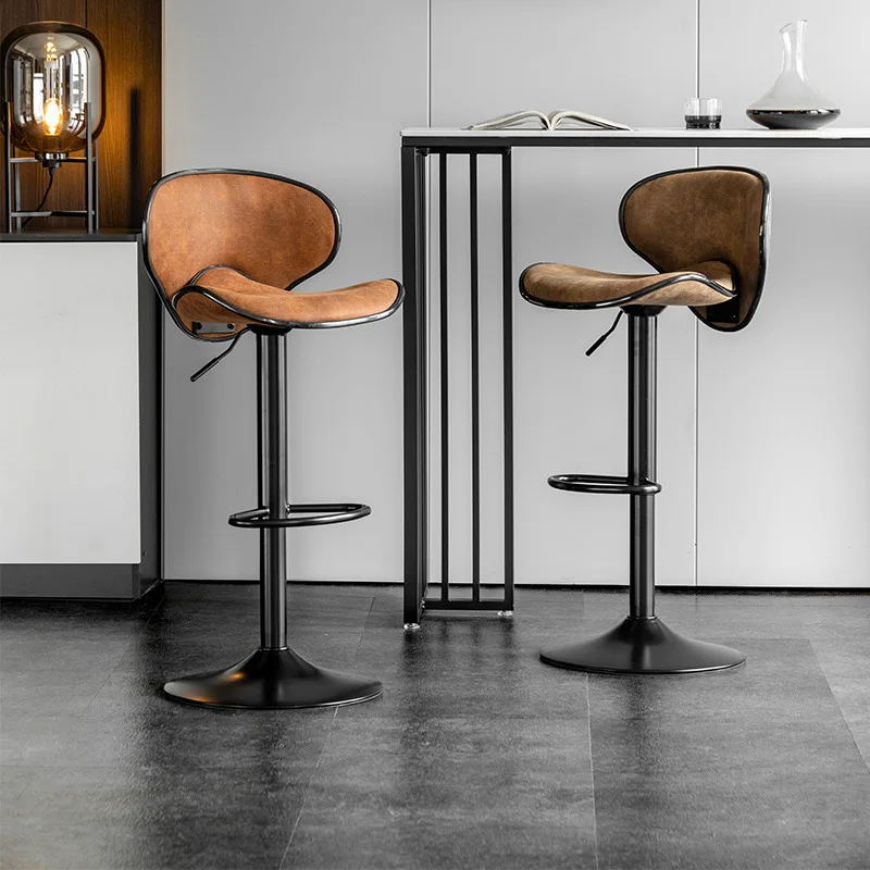 

Барный стул, легкий, роскошный, высококачественный, ретро, свет, роскошная домашняя спинка, подъемный барный стул, барная стойка регистрации