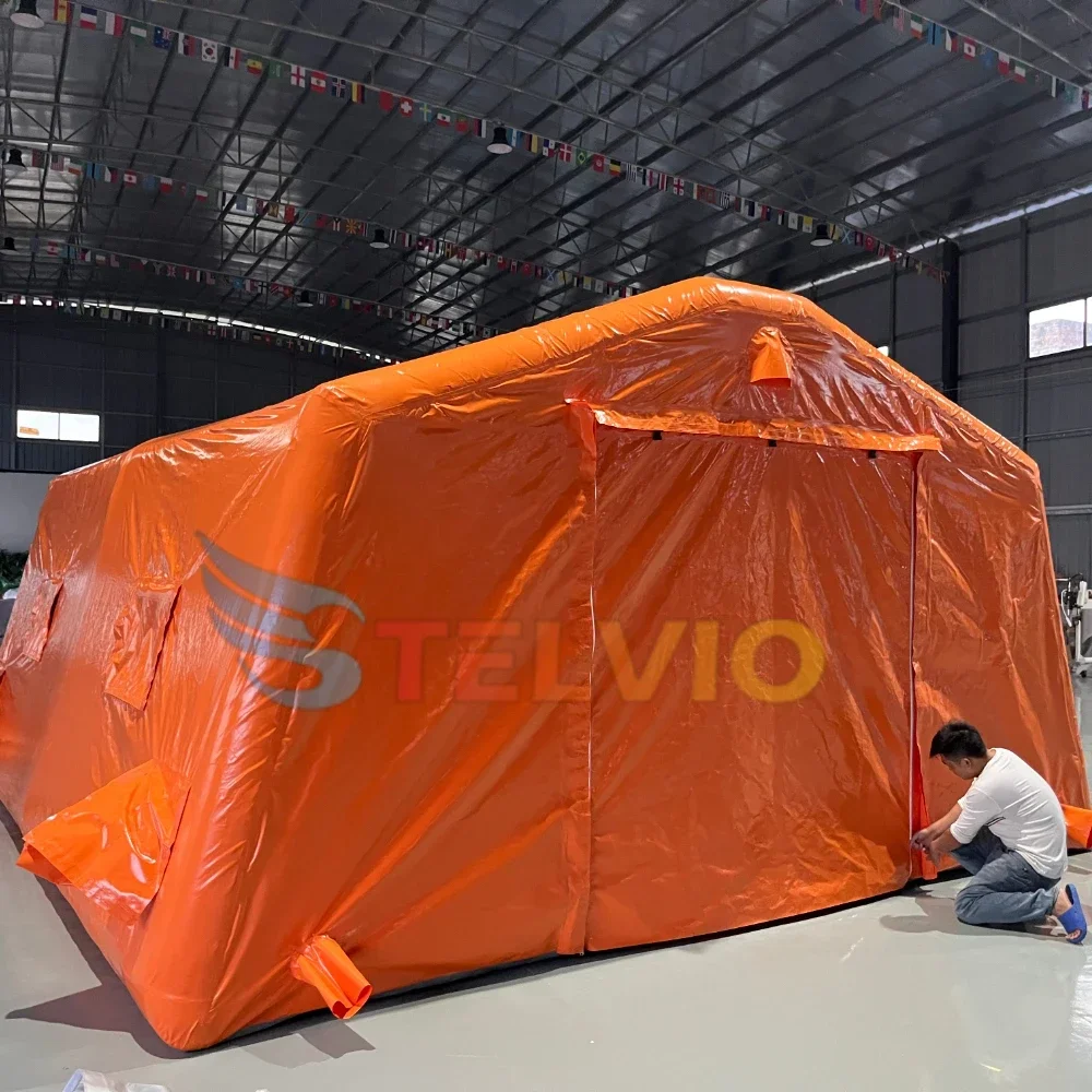 Wasserdichtes aufblasbares PVC-Zelt zur Linderung von Katastrophen und zur Brandbekämpfung medizinischer Rettung
