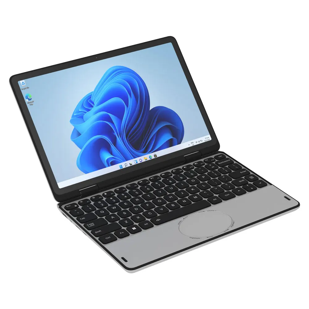 CRELANDER Mini Yoga Ordinateur Portable 10,95" Écran Tactile DDR4 16 Go M2 SSD Clavier Rétroéclairé 360° Flipable Windows 11 Ordinateurs Portables PC Tablette