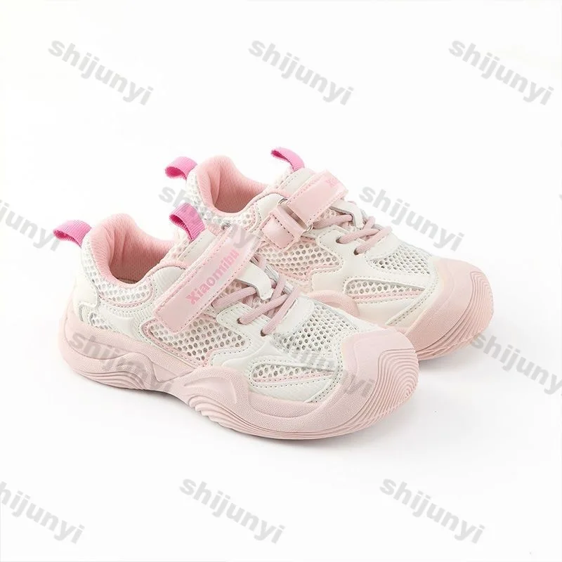 

Girls' Sneakers Summer Mesh Breathable Fashion Children's Casual Shoes Lightweight Comfortable Soft Sole Non Slip Running Shoes