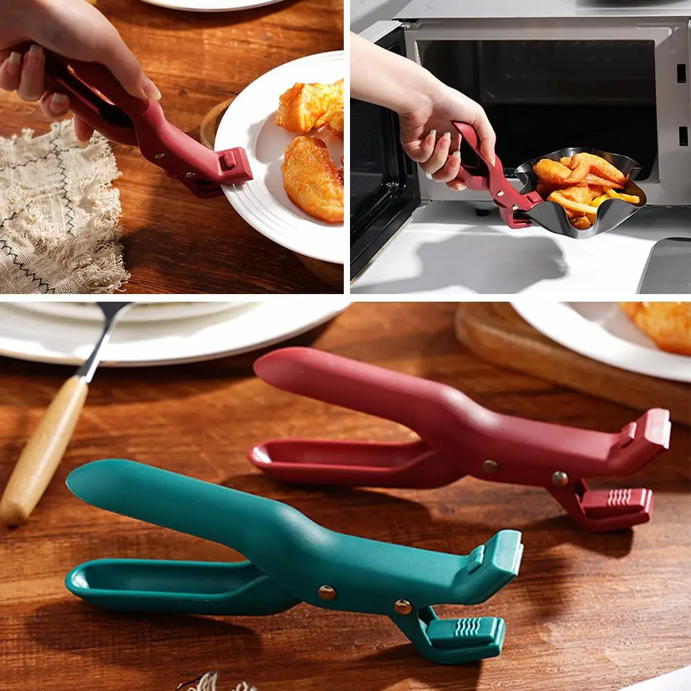 Multi-purpose Anti-scalding Bowl Holder Clip Silicone Anti-scald Bowl Clip For Pots Bowls Plates Anti Slip Gripper Clip For B5k0