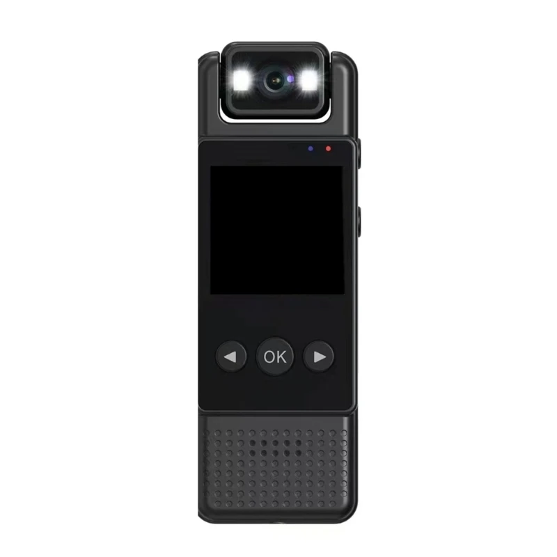 Wearable Miniature Camera With 1.3Inch Screen, 1080P Video Resolution and Motion Detection for On The Go Recording