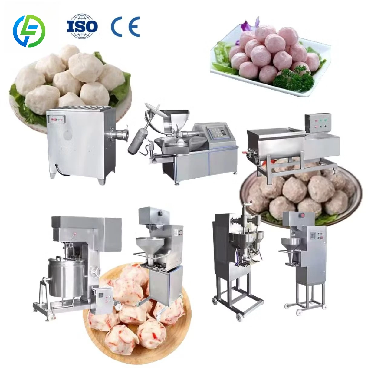 Fully Automatic Processing Meat Ball Machine for Fish Chicken Beef Meatball Production Line FL Customized