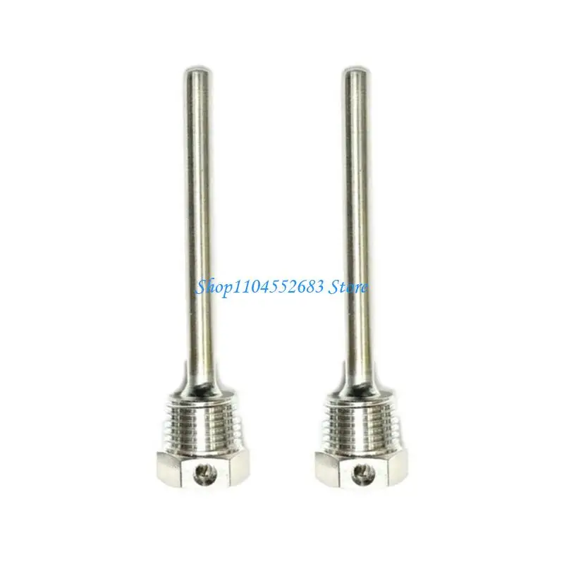 

Y6GD 2Pcs 50/100/300mm G1/2 Weldless Thermowell Screw Locking Stainless Thermowell