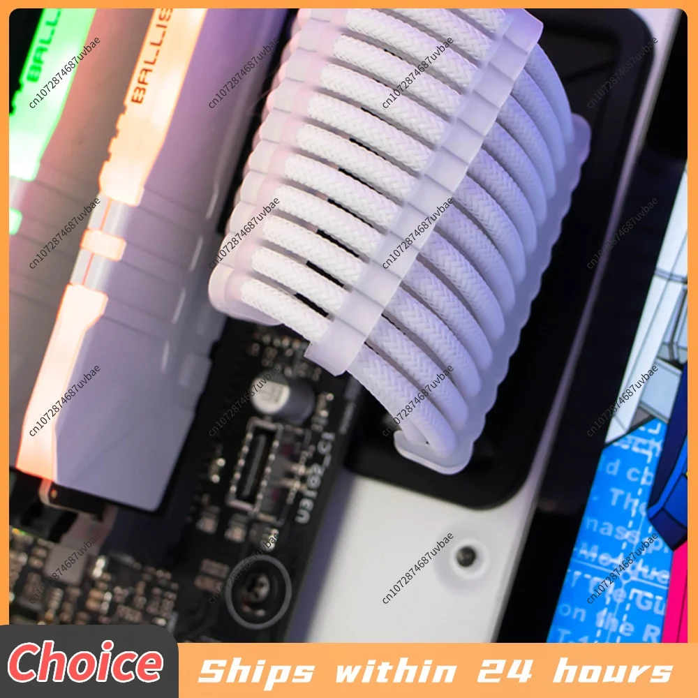 24pcs Cable Comb Organizer 24Pin 8Pin 6Pin Computer Cable Manager Clamp Clips for 3.0-3.6mm PC Power Cables Wiring