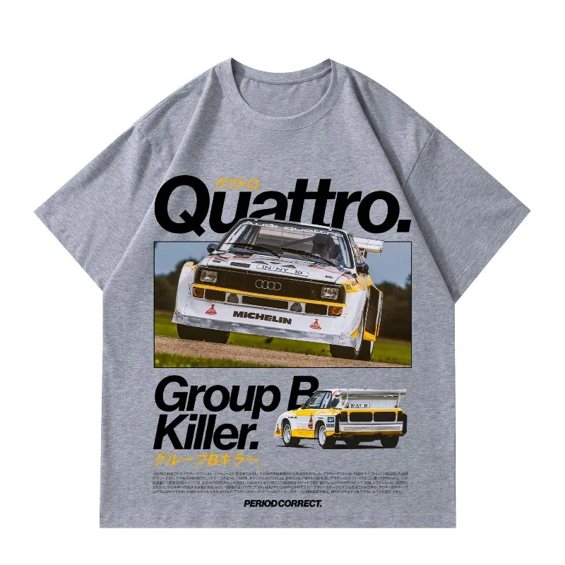 AUDI T-shirt ufficiale estiva a maniche corte Car Classic Simple Logo Abbigliamento da donna da uomo Stampa in puro cotone Moda High-end