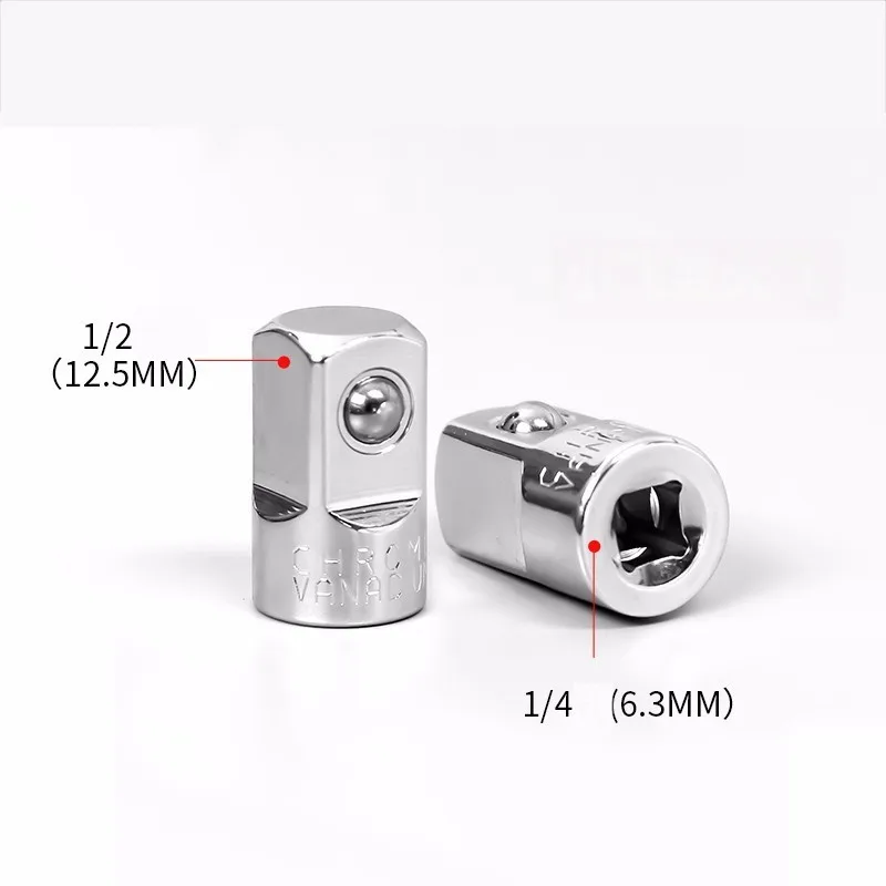 1/4 "3/8" 1/2 "Ratelsleutel Adapter Chroom Vanadium Mouw Drive Socket Converter Wrench Transform Joint - afbeelding 1
