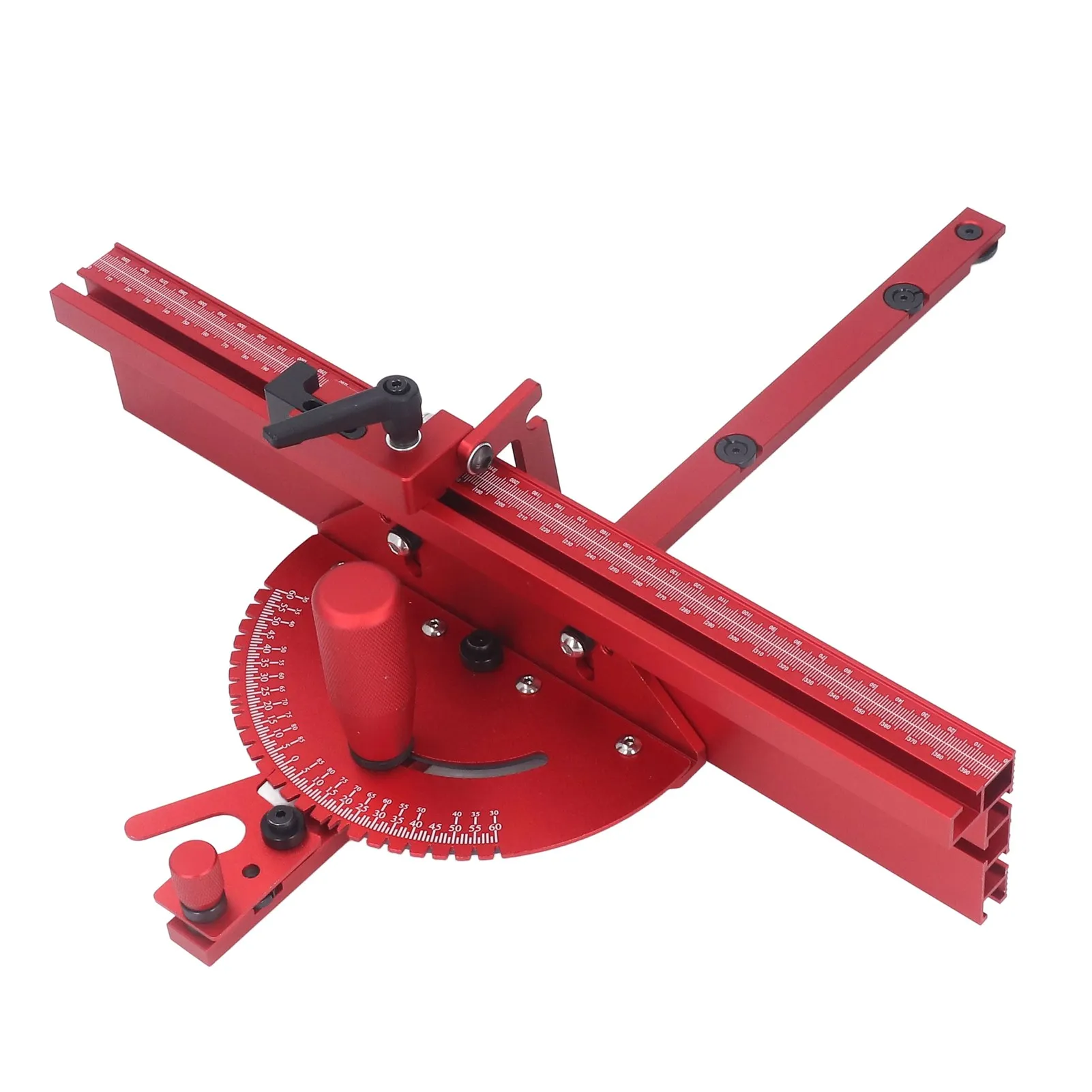 Table Saw Miter Gauge System Fence Accurate Engraving Machine Accessories with Limit Stop Miter Gauge Fence System