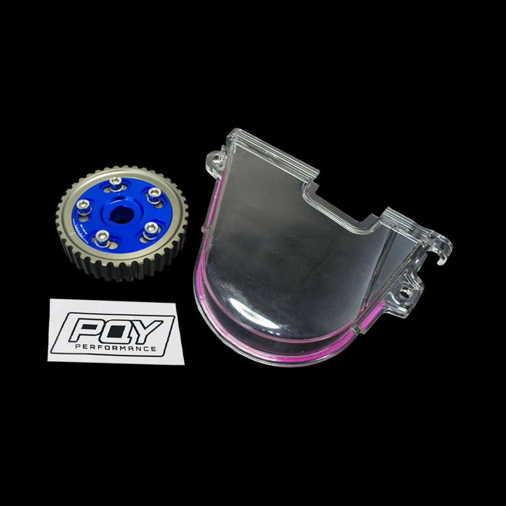 Hypertune - Aluminum Cam Gear + Cam Cover FOR 96-00 Civic D16Z D16Y WITH PQY STICKER HT6542B+6337