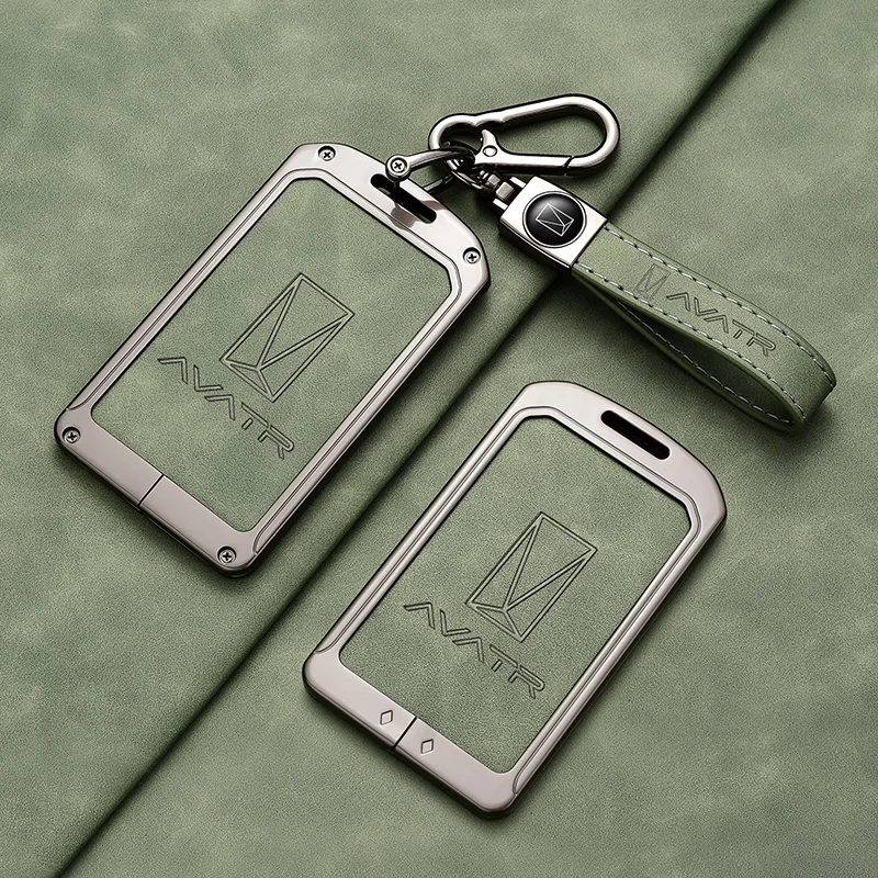 

For AVATR 07 06 11 12 2025 NFC Card Key Holder Anti-Scratch Key Case Fob Keybag Card Key Keychain Holder Buckle Car Accessories