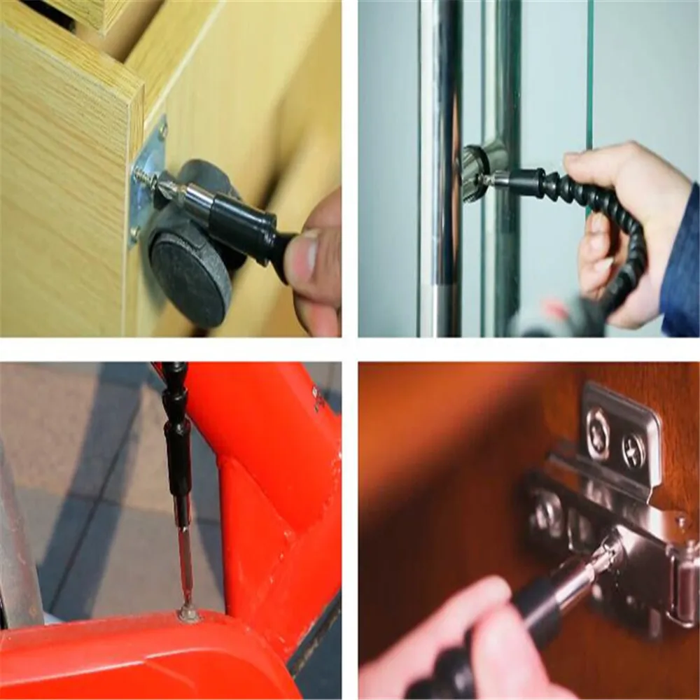 1pcElectric Drill Flexible Shaft Screwdriver Universal Shaft Hex Flex Electric Drill Extention Screwdriver Bit Holder tool part