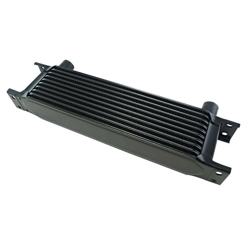 Aluminum Radiator 10 Rows British Type Car Engine Oil Cooler Cooling Radiator Replacement Universal Cooler Black