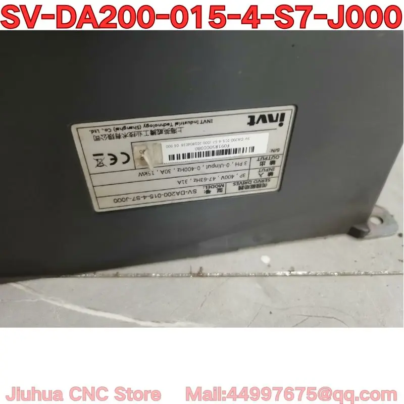 Second-hand SV-DA200-015-4-S7-J000 servo drive function test is normal Latest prices for August 2026