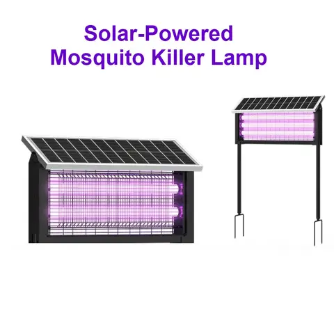 Solar Mosquito Killer Lamp 15/20/40W Fly Zapper Electric Mosquito Killer Outdoor Waterproof Fly Insect Trap for Garden Home