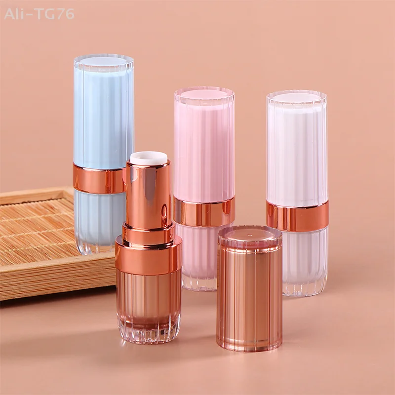 3,6 g leere Lippenbalsam-Röhrchen mit runder Schnalle, Lippenstift-Röhre für Reise-Make-up-Verpackungen, Probe, selbstgemachter Lippenstift-Behälter