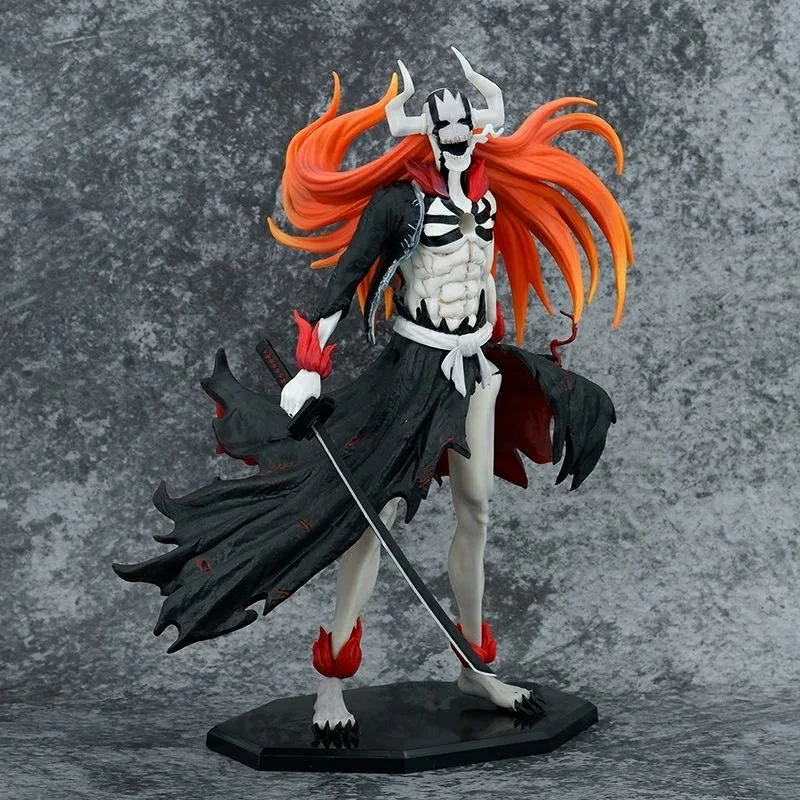 Anime figura de ação estatueta 34cm lixívia kurosaki ichigo zero estátua pvc gk modelo boneca coleção decoração brinquedos crianças presente