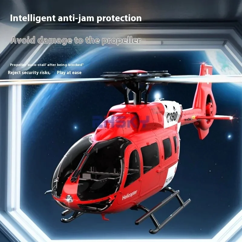 Rc Era C190 1:28 محرك بدون فرشاة جيروسكوب 6 محاور مع التدفق البصري H145 Rc نموذج كهربائي لعبة طين ذيل القناة هليكوبتر