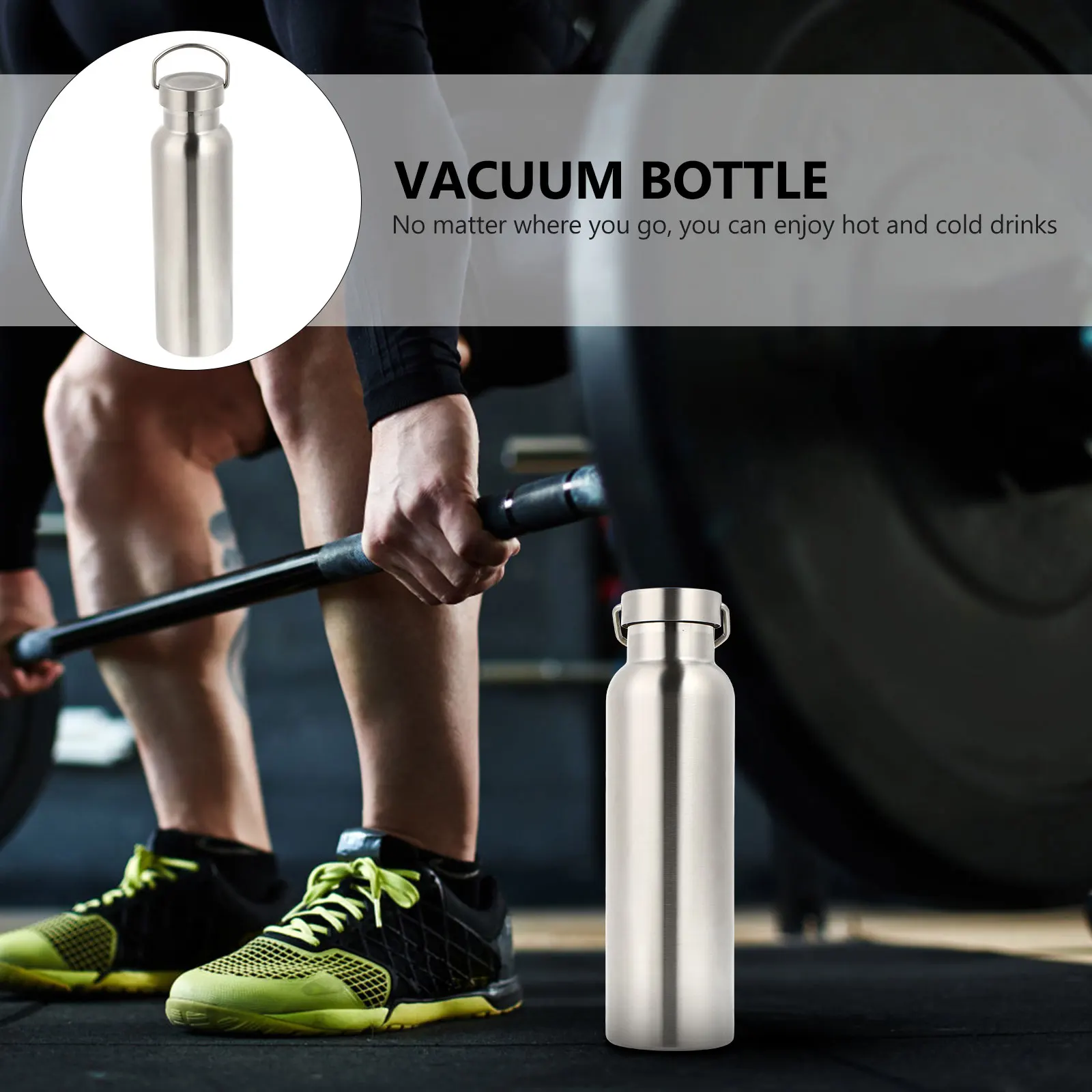 

Stainless Steel Water Bottle Thermal Insulation Flask Vacuum Cup Portable Lightweight Design Long Heat Retention Gift