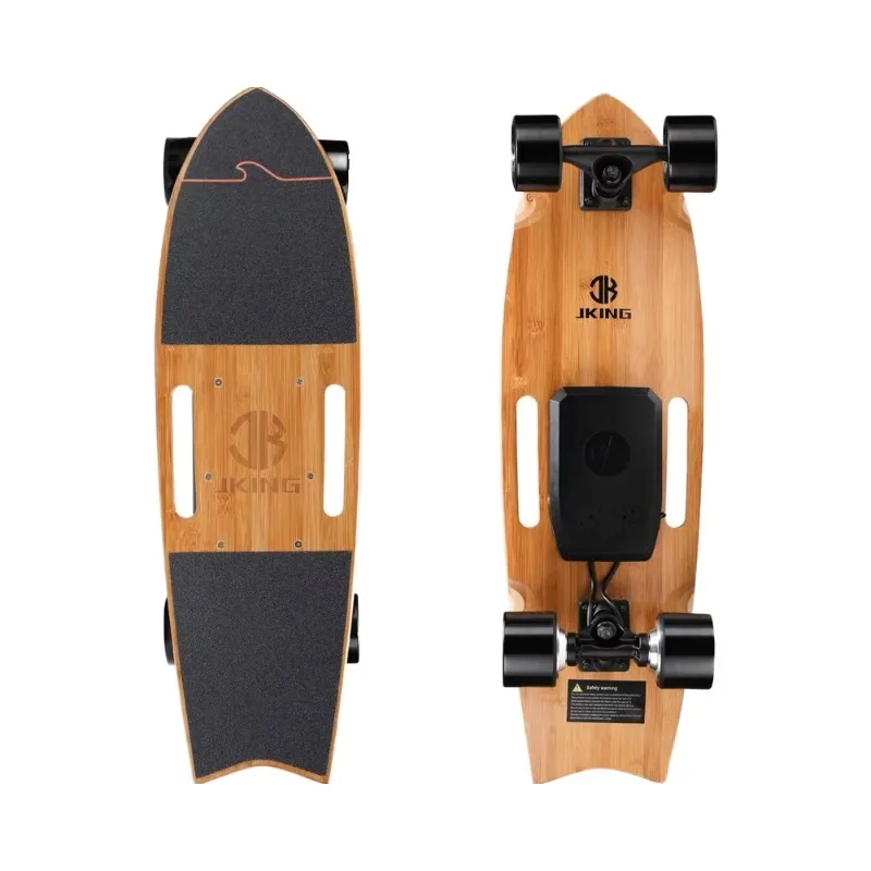 Airo Jking Electric Skateboard Body 700W Hub-Motor 16.7 MPH Top Speed 8.2 Miles Range 3 Speeds Adjustment Slant Board Remote