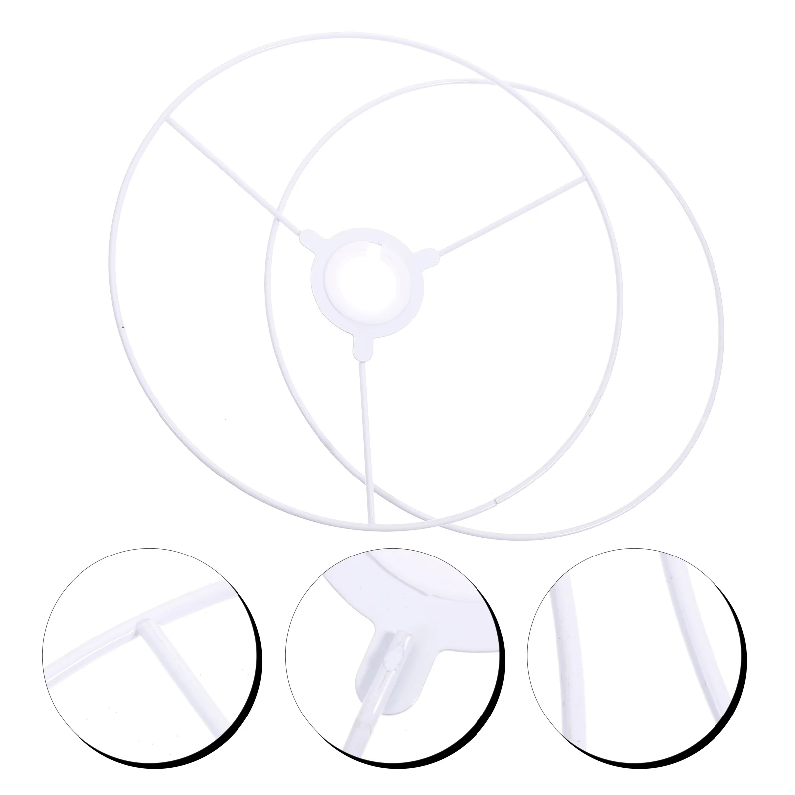 

Light Shade Frame Lampshade Ring Sets of Racks Lanterns Wire Rings Small Holder Desk